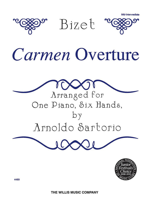 Carmen Overture 1 Piano, 6 Hands/Mid-Intermediate Level 比才 卡門序曲 鋼琴 | 小雅音樂 Hsiaoya Music