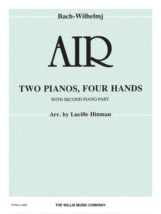 Air (on a G String) 2 Pianos, 4 Hands/Mid-Intermediate Level 巴赫約翰‧瑟巴斯提安 弦樂 鋼琴 | 小雅音樂 Hsiaoya Music