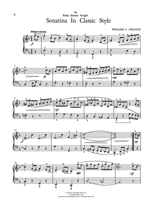 Sonatina in Classic Style Mid-Intermediate Level 小奏鳴曲 風格 | 小雅音樂 Hsiaoya Music