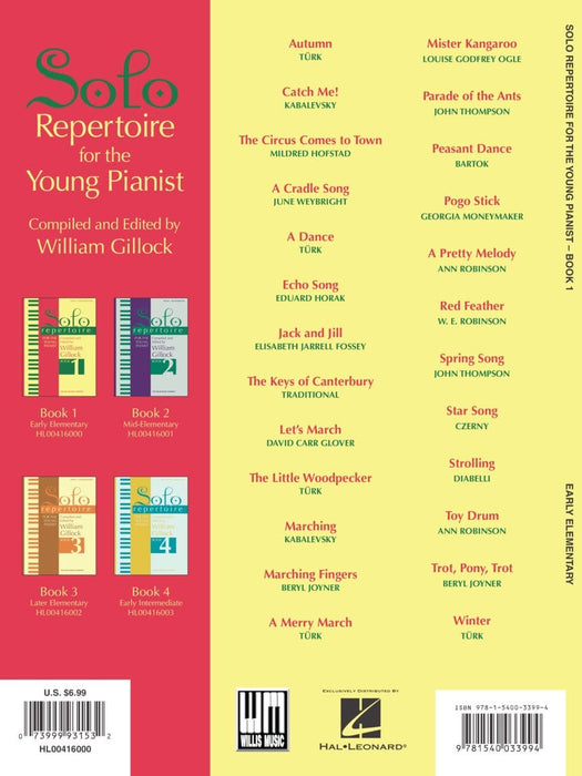 Solo Repertoire for the Young Pianist, Book 1 Early Elementary Level 獨奏 | 小雅音樂 Hsiaoya Music