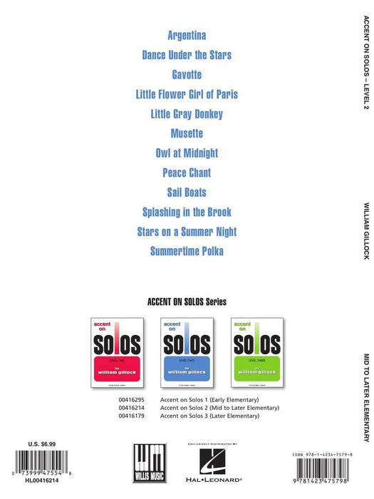 Accent on Solos Book 2 獨奏 | 小雅音樂 Hsiaoya Music