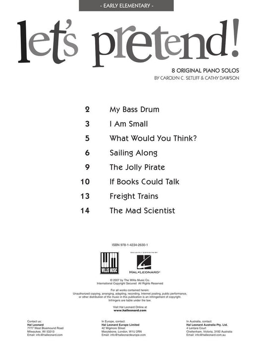 Let's Pretend! 8 Original Piano Solos 鋼琴 獨奏 | 小雅音樂 Hsiaoya Music