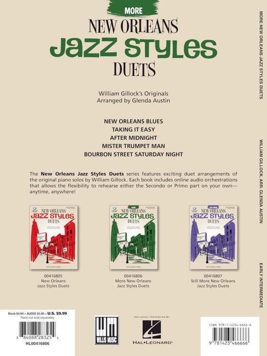 More New Orleans Jazz Styles Duets - Book/Audio Early Intermediate Level 爵士音樂 二重奏 | 小雅音樂 Hsiaoya Music