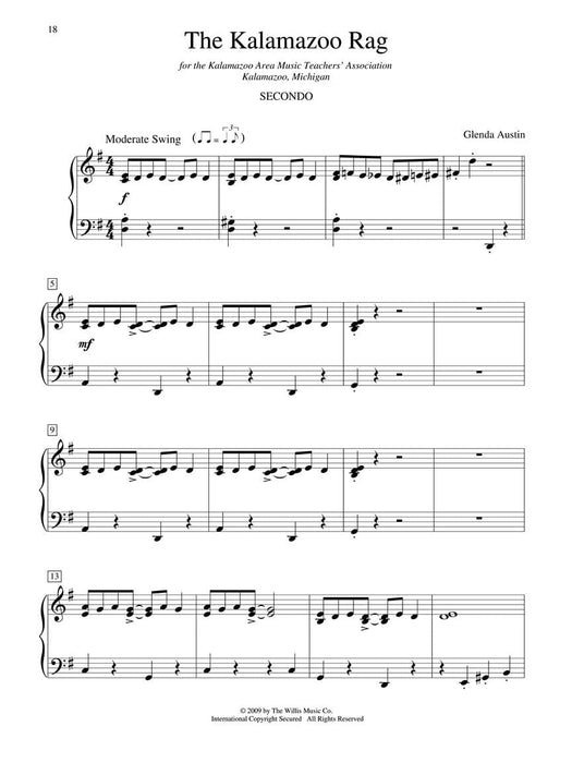 All-American Ragtime Duets 1 Piano, 4 Hands/Early Intermediate Level 繁音拍子二重奏 鋼琴 | 小雅音樂 Hsiaoya Music
