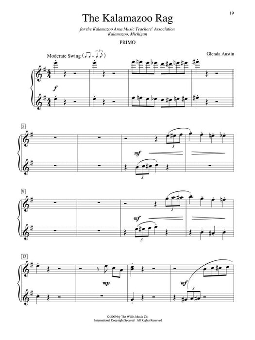 All-American Ragtime Duets 1 Piano, 4 Hands/Early Intermediate Level 繁音拍子二重奏 鋼琴 | 小雅音樂 Hsiaoya Music