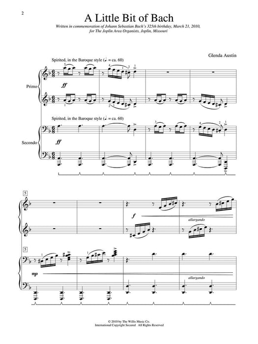 A Little Bit of Bach Early to Mid-Intermediate Level | 小雅音樂 Hsiaoya Music