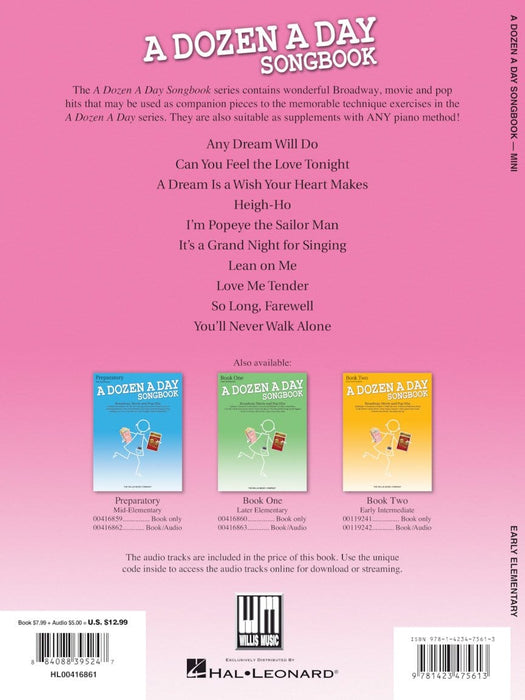 A Dozen a Day Songbook - Mini Early Elementary Level | 小雅音樂 Hsiaoya Music
