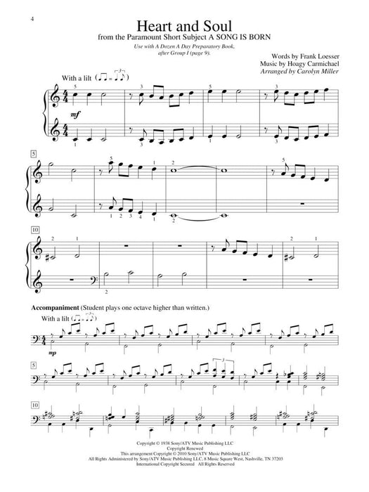 A Dozen a Day Songbook - Preparatory Book Mid-Elementary Level | 小雅音樂 Hsiaoya Music