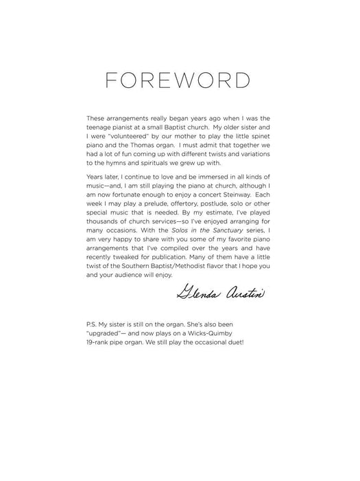 Solos for the Sanctuary - Spirituals 7 Piano Solos for the Church Pianist/Mid to Later Intermediate Level 獨奏 鋼琴 獨奏 | 小雅音樂 Hsiaoya Music