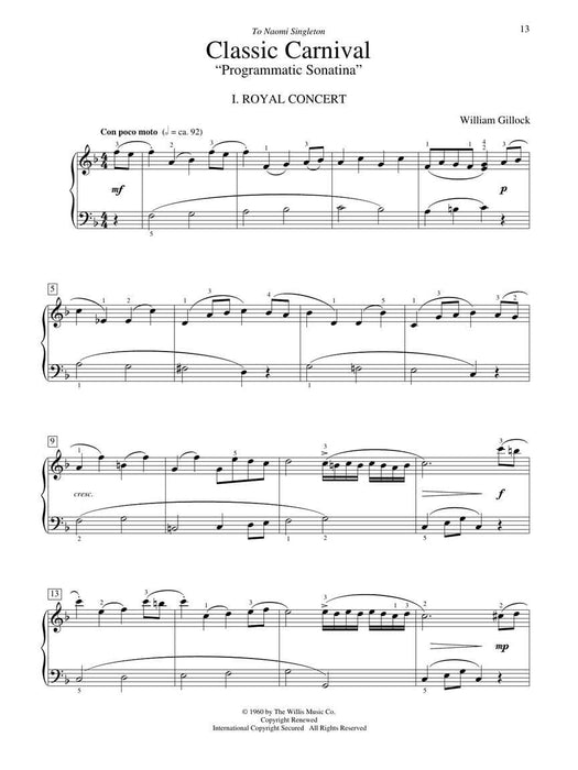 Classic Piano Repertoire - William Gillock National Federation of Music Clubs 2020-2024 Selection 鋼琴 | 小雅音樂 Hsiaoya Music