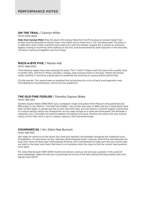 Favorite Festival Ensembles - 8 Great NFMC Selections National Federation of Music Clubs 2014-2016 Selection Early to Later Elementary Level | 小雅音樂 Hsiaoya Music