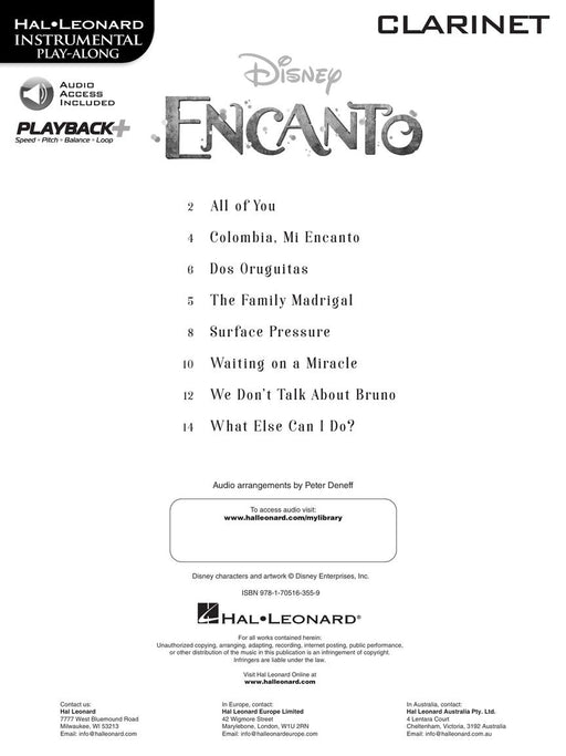 Encanto for Clarinet Instrumental Play-Along 豎笛 | 小雅音樂 Hsiaoya Music
