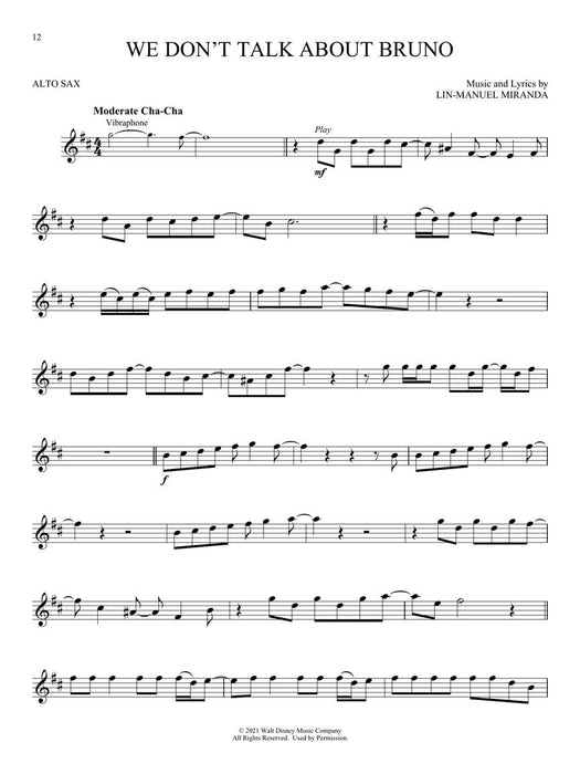 Encanto for Alto Sax Instrumental Play-Along 薩氏管 中音薩氏管 | 小雅音樂 Hsiaoya Music