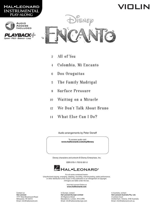 Encanto for Violin Instrumental Play-Along 小提琴 | 小雅音樂 Hsiaoya Music
