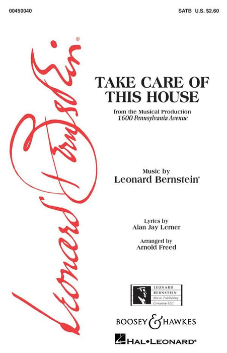 Take Care of This House (from 1600 Pennsylvania Avenue) SATB 伯恩斯坦雷歐納德 | 小雅音樂 Hsiaoya Music