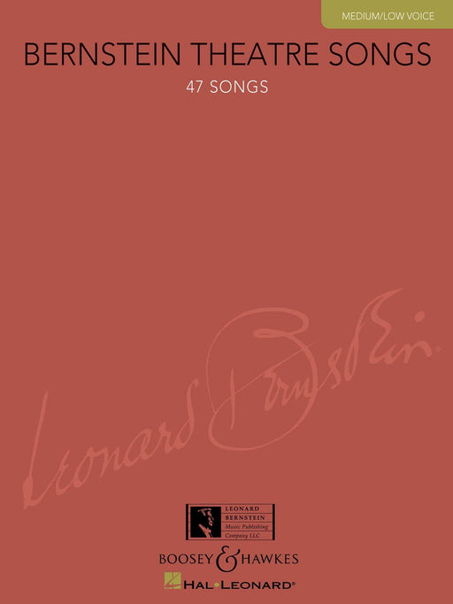 Bernstein Theatre Songs Medium/Low Voice, 47 Songs 伯恩斯坦雷歐納德 低音 | 小雅音樂 Hsiaoya Music