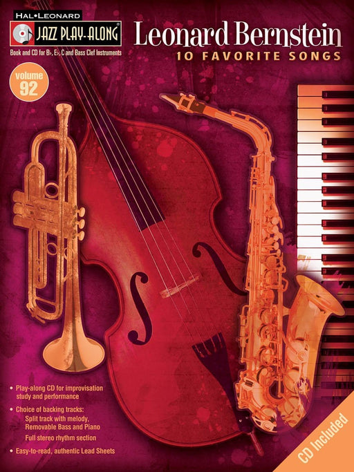 Leonard Bernstein Jazz Play-Along Volume 92 伯恩斯坦雷歐納德 爵士音樂 | 小雅音樂 Hsiaoya Music