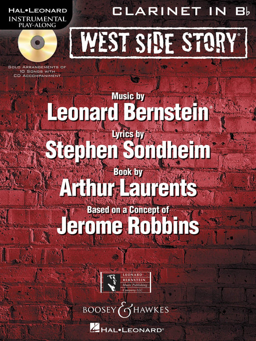 West Side Story for Clarinet Instrumental Play-Along Book/CD 伯恩斯坦雷歐納德 西城故事 豎笛 | 小雅音樂 Hsiaoya Music