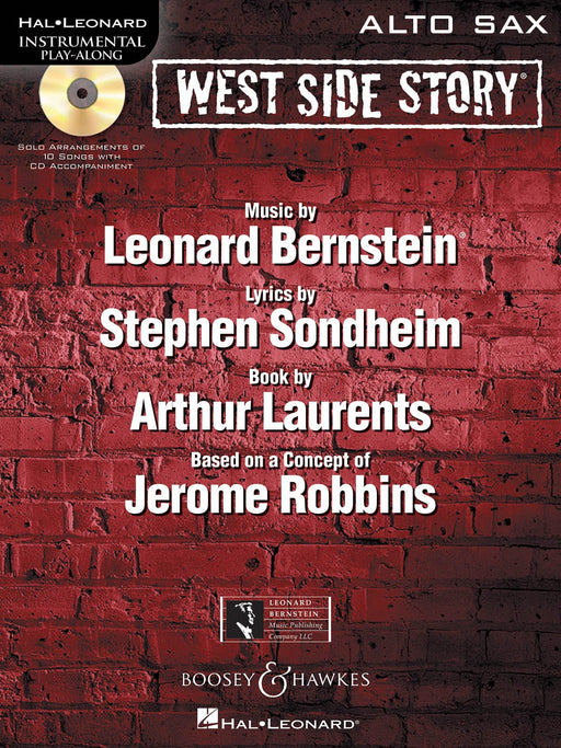 West Side Story for Alto Sax Instrumental Play-Along Book/CD 伯恩斯坦雷歐納德 西城故事 中音薩氏管 | 小雅音樂 Hsiaoya Music