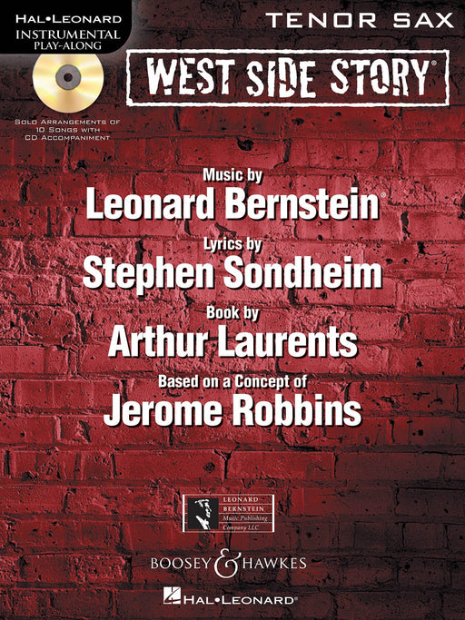 West Side Story for Tenor Sax Instrumental Play-Along Book/CD 伯恩斯坦雷歐納德 西城故事 | 小雅音樂 Hsiaoya Music