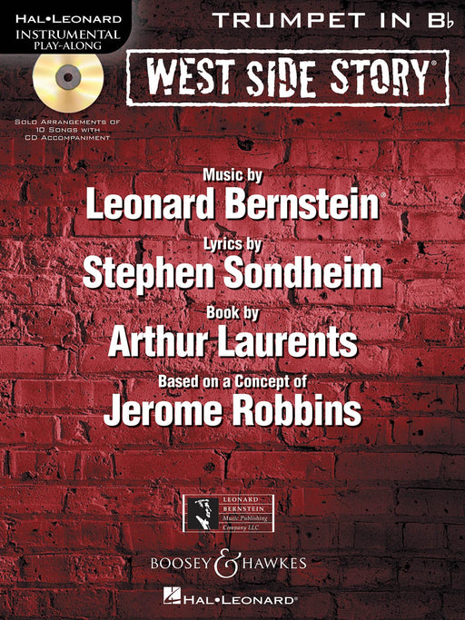 West Side Story for Trumpet Instrumental Play-Along Book/CD 伯恩斯坦雷歐納德 西城故事 小號 | 小雅音樂 Hsiaoya Music