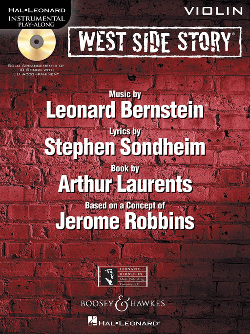 West Side Story for Violin Instrumental Play-Along Book/CD 伯恩斯坦雷歐納德 西城故事 小提琴 | 小雅音樂 Hsiaoya Music