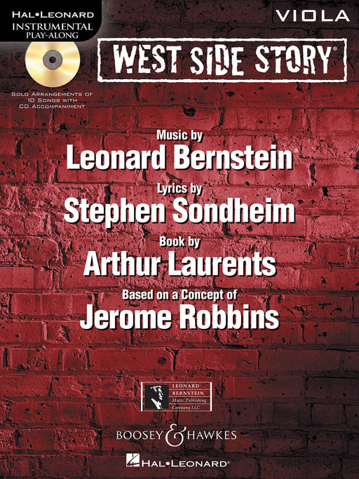 West Side Story for Viola Instrumental Play-Along Book/CD 伯恩斯坦雷歐納德 西城故事 中提琴 | 小雅音樂 Hsiaoya Music