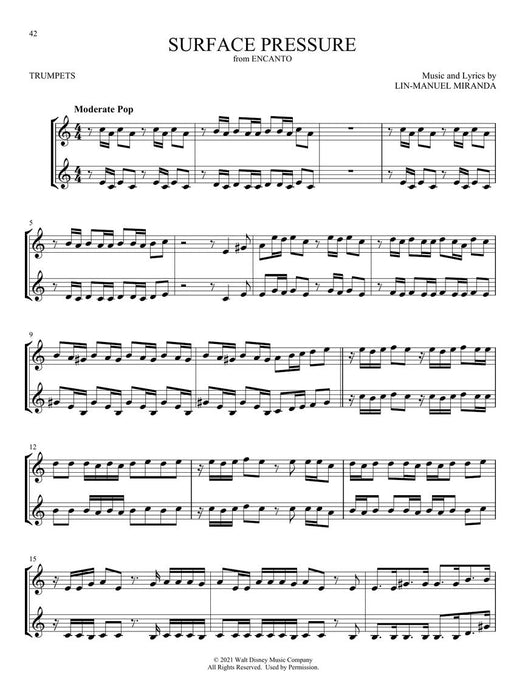 Chart Hits for Two Easy Instrumental Duets for Two - Trumpet Edition 小號 二重奏 | 小雅音樂 Hsiaoya Music