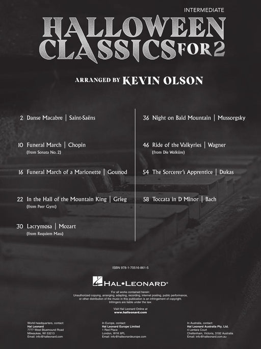 Halloween Classics for Two 9 Haunting Classical Duets 手聯彈含以上 古典 二重奏 | 小雅音樂 Hsiaoya Music
