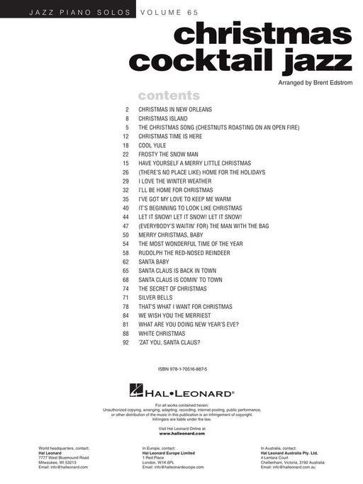 Christmas Cocktail Jazz Jazz Piano Solos Series Volume 65 鋼琴 爵士音樂鋼琴 | 小雅音樂 Hsiaoya Music