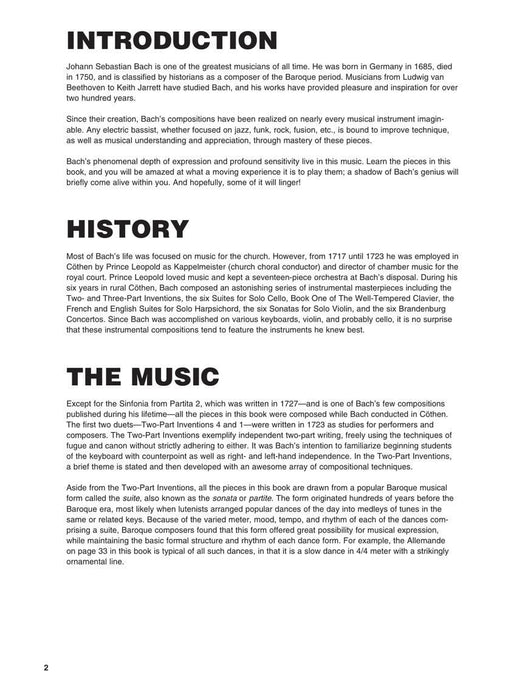 J.S. Bach for Electric Bass Music · Instruction · Historical Analysis 巴赫約翰‧瑟巴斯提安 | 小雅音樂 Hsiaoya Music