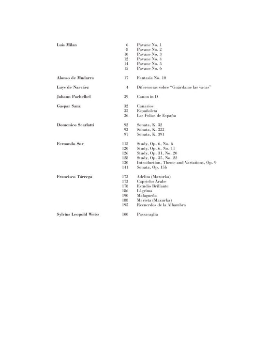 Masterworks for Guitar Over 50 Favorites from Four Centuries 吉他 | 小雅音樂 Hsiaoya Music