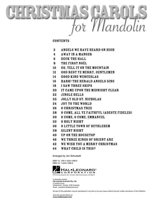 Christmas Carols for Mandolin 耶誕頌歌 曼陀林琴 | 小雅音樂 Hsiaoya Music