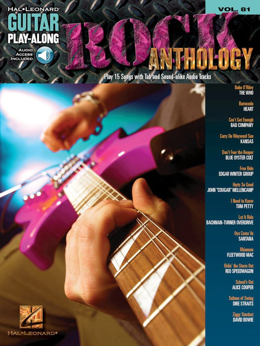 Rock Anthology Guitar Play-Along Volume 81 吉他 | 小雅音樂 Hsiaoya Music