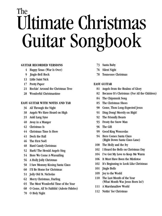 The Ultimate Christmas Guitar Songbook The Complete Resource for Every Guitar Player! 吉他 | 小雅音樂 Hsiaoya Music