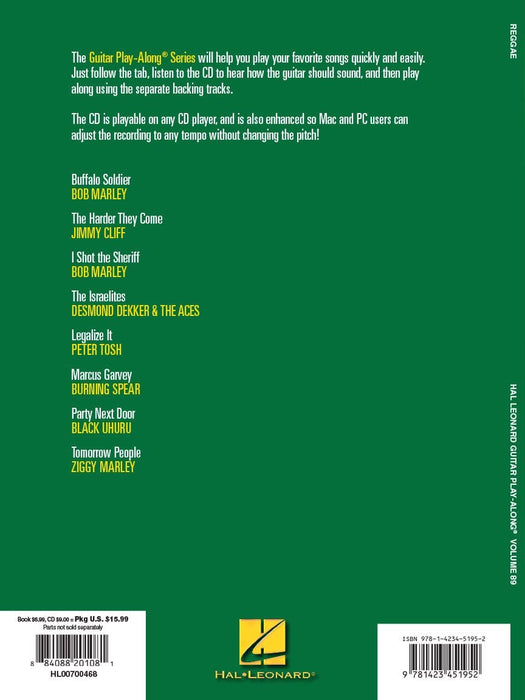 Reggae Guitar Play-Along Volume 89 吉他 | 小雅音樂 Hsiaoya Music