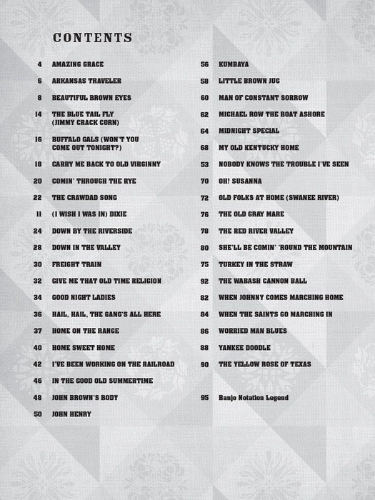 Folk Songs for Banjo 40 Traditional American Folk Songs Arranged for Clawhammer Banjo by Michael Miles 民謠 民謠 | 小雅音樂 Hsiaoya Music