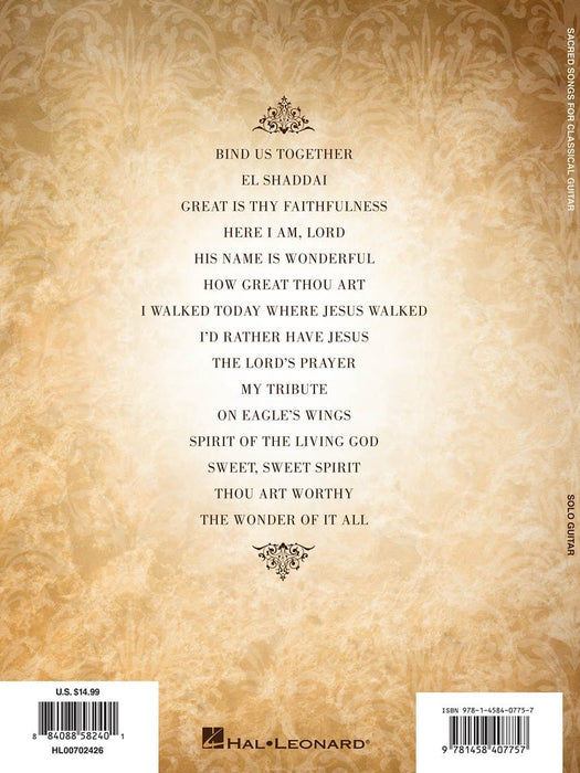 Sacred Songs for Classical Guitar Standard Notation & Tab 古典吉他 | 小雅音樂 Hsiaoya Music