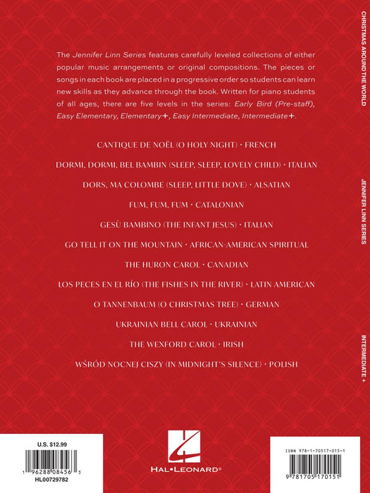 Christmas Around the World 12 Intermediate Piano Arrangements in Progressive Order Jennifer Linn Series 鋼琴 改編 | 小雅音樂 Hsiaoya Music