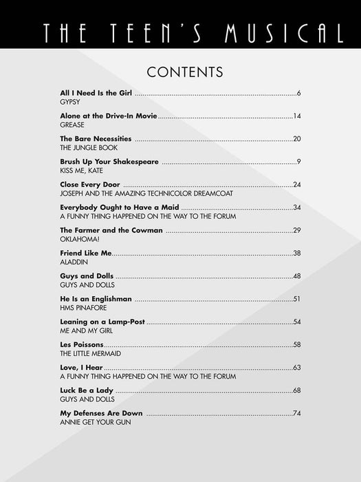 The Teen's Musical Theatre Collection Young Men's Edition | 小雅音樂 Hsiaoya Music