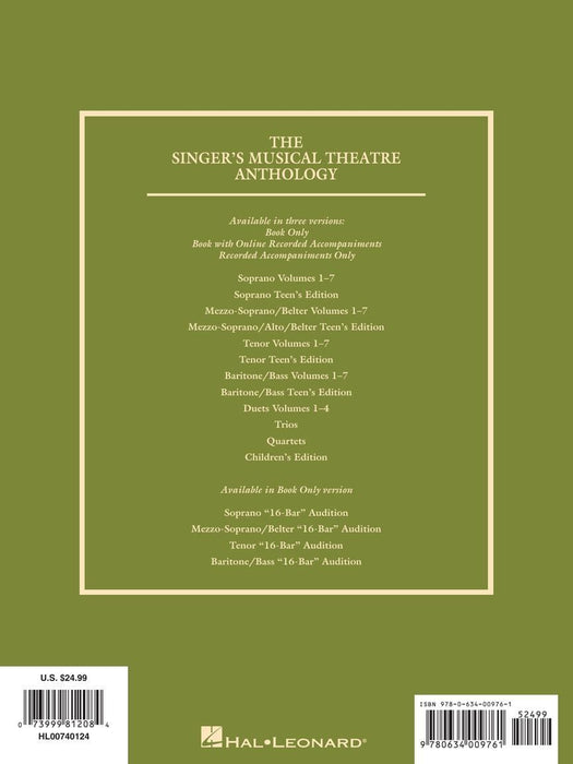 The Singer's Musical Theatre Anthology - Volume 3 Tenor Book Only | 小雅音樂 Hsiaoya Music