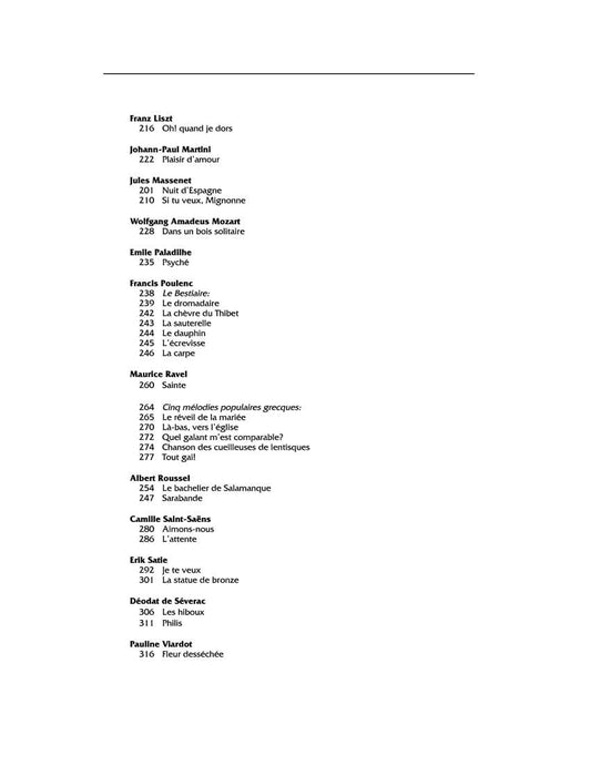 The French Song Anthology The Vocal Library High Voice 高音 | 小雅音樂 Hsiaoya Music