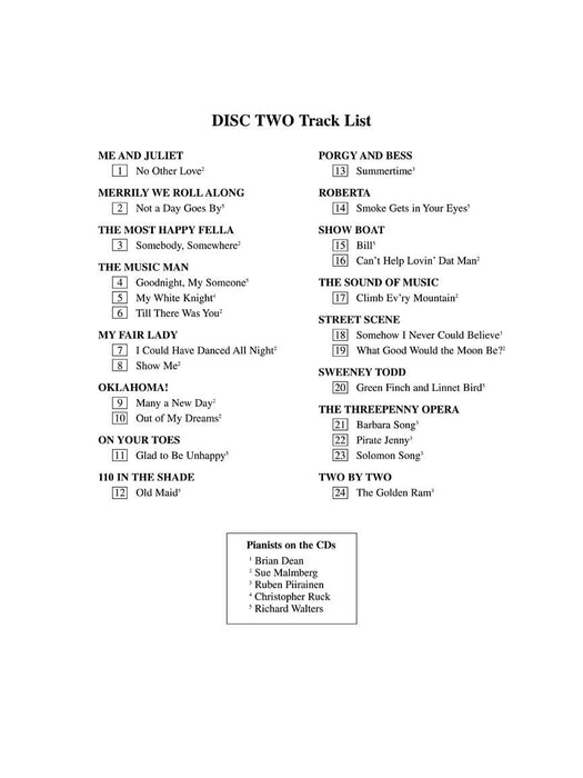 The Singer's Musical Theatre Anthology - Volume 1 Soprano Accompaniment CDs 伴奏 | 小雅音樂 Hsiaoya Music