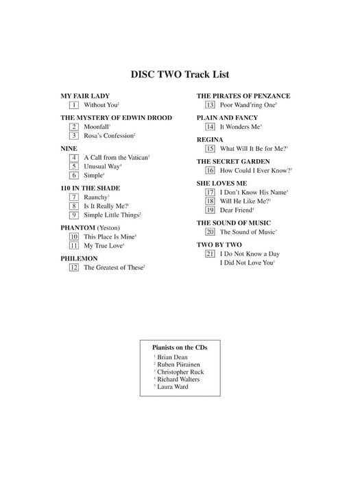 The Singer's Musical Theatre Anthology - Volume 2, Revised Soprano Accompaniment CDs 伴奏 | 小雅音樂 Hsiaoya Music