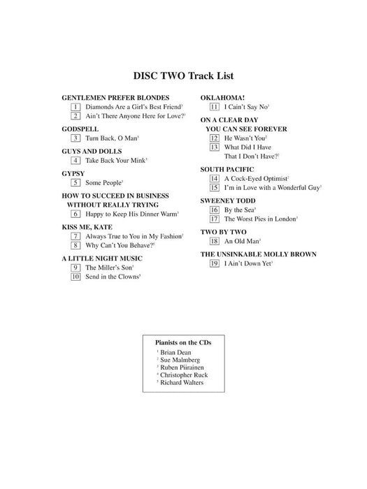 The Singer's Musical Theatre Anthology - Volume 1, Revised Mezzo-Soprano/Belter Accompaniment CDs 次女高音 伴奏 | 小雅音樂 Hsiaoya Music