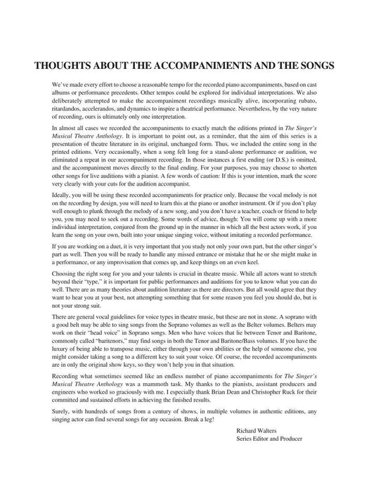 The Singer's Musical Theatre Anthology - Volume 2, Revised Mezzo-Soprano Accompaniment CDs 次女高音伴奏 | 小雅音樂 Hsiaoya Music