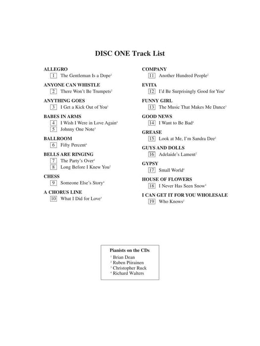 The Singer's Musical Theatre Anthology - Volume 2, Revised Mezzo-Soprano Accompaniment CDs 次女高音伴奏 | 小雅音樂 Hsiaoya Music