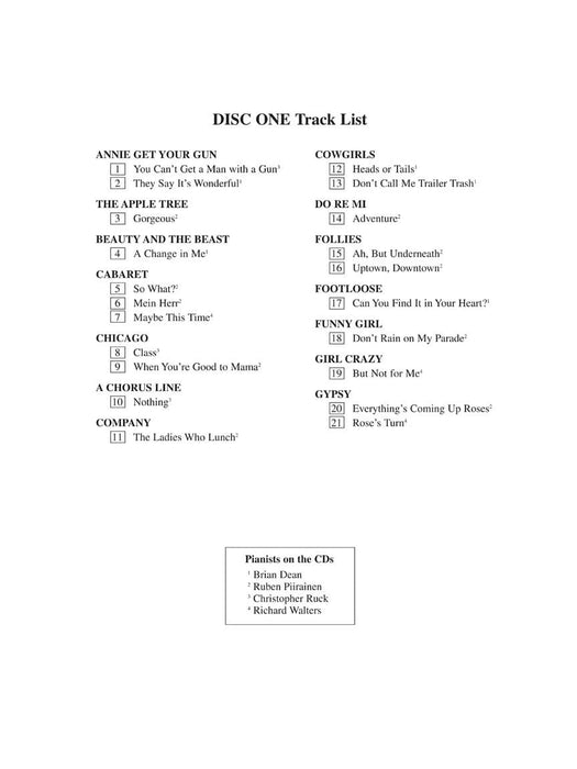 The Singer's Musical Theatre Anthology - Volume 3 Mezzo-Soprano/Belter Accompaniment CDs 次女高音 伴奏 | 小雅音樂 Hsiaoya Music