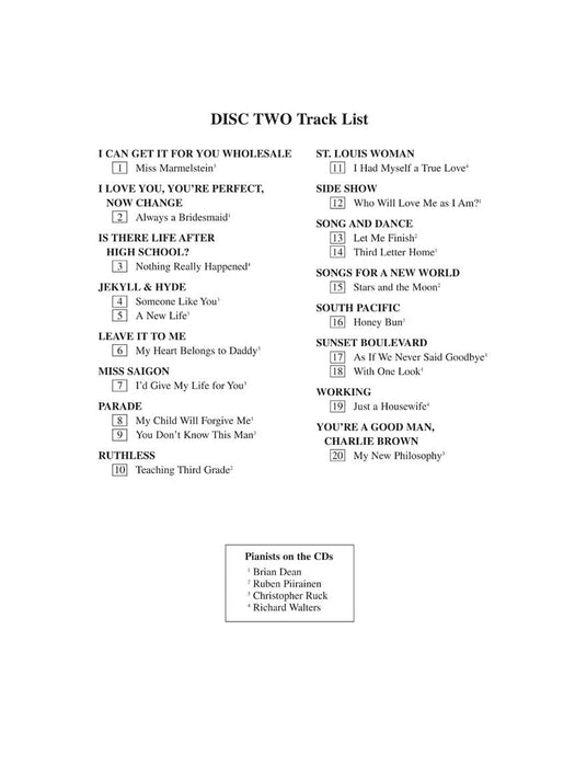 The Singer's Musical Theatre Anthology - Volume 3 Mezzo-Soprano/Belter Accompaniment CDs 次女高音 伴奏 | 小雅音樂 Hsiaoya Music