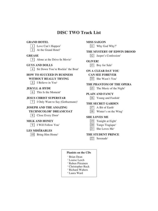 The Singer's Musical Theatre Anthology - Volume 2, Revised Tenor Accompaniment CDs 伴奏 | 小雅音樂 Hsiaoya Music